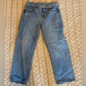 American Eagle 90’s Low Rise Baggy Jeans size 10 Short